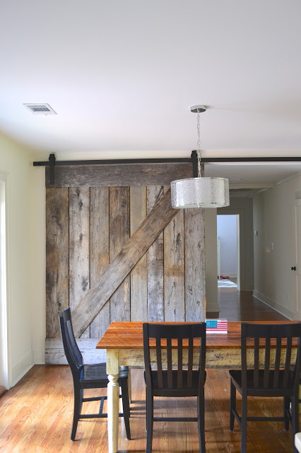 barnwood sliding door, barnwood, barn wood, farmhouse table, rustic, americana